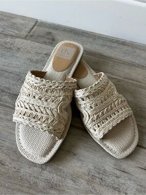Dolce Vita Jozlyn Crochet Slide Sandals Size 7